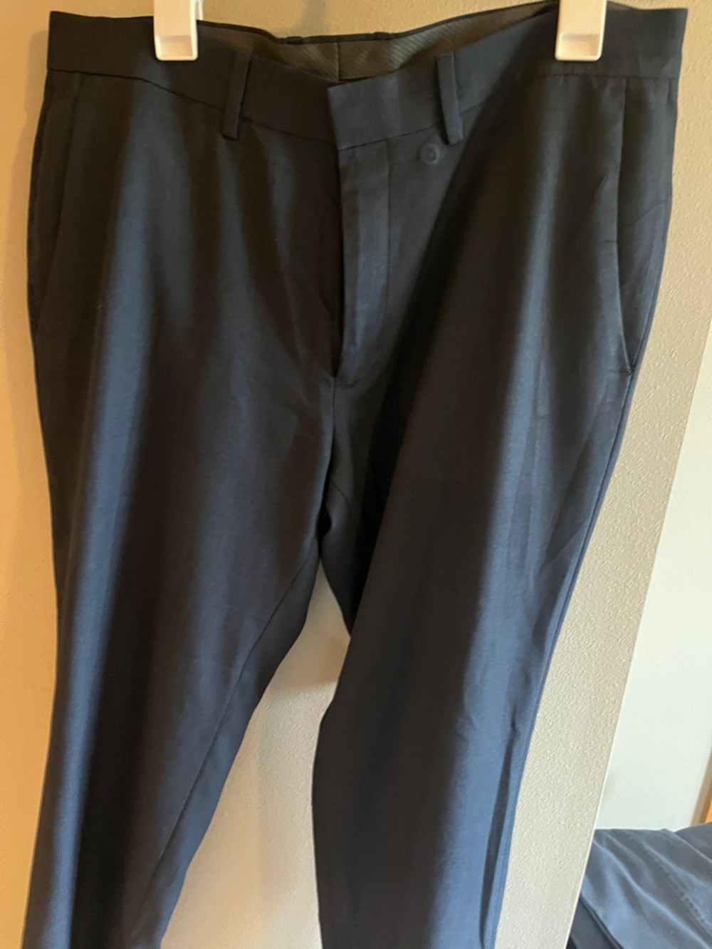 Kenneth Cole Navy Dress Pants - Classic Tailored Fit